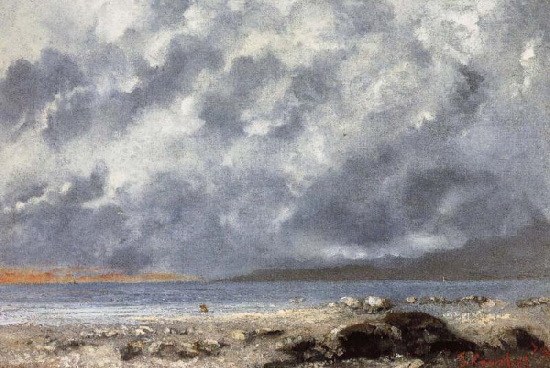 Gustave Courbet Beach Scene France oil painting art